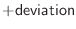 $ +{\sf deviation}\index{deviation@{\sf deviation}}$